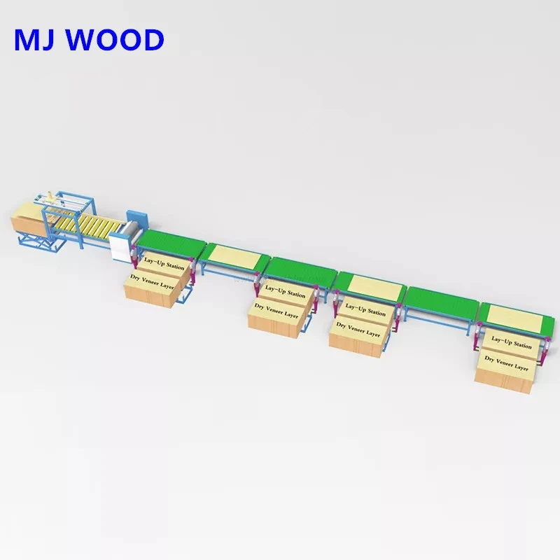 Automatic Plywood Core Veneer Paving & Assembling Line